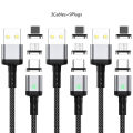 3 PCS Micro USB Magnetic Cable Type C USB Cable 3A Fast Charge Magnet Phone Cord For IPhone Samsung 23 Mobile Quick Charger Wire. 