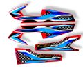 Bike Sticker 125 Tanki tapa/4piece Sticker for Honda 125 2 piece for tapa and 2 piece for Tanki/Bike sticker 125/Sticker for bike Honda 125 Motorcycle/Sticker for Tanki tapa 125/bike decoration accessories/125 sticker for tanky tapy/125 Sticker  kit red. 