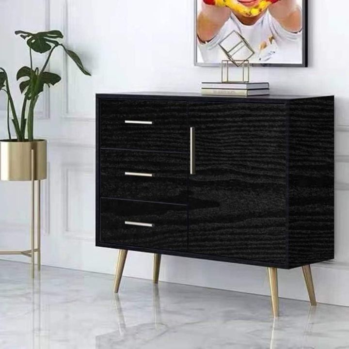 45cm Black Wood Grain PVC Wallpaper kitchen Wardrobe Cupboard Table ...