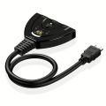 4K HDTV Splitter 3 In 1 Out 3-Port HD Switcher Selector HD Cable Supports Full HD 4K 1080P 3D Player HDTV,PS4 Game Console. 