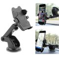 Heavy Duty Black Long Neck Car Mobile Phone Holder CZ 3115, Adjustable ABS, Compatible with Most Phones |. 