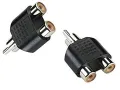 2Pcs 1/8 male Stereo 3.5mm Jack To 2 RCA Male or Male 3.5mm Jack To 2 RCA Female Y Splitter Adapter Converter. 