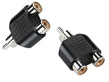 2Pcs 1/8 male Stereo 3.5mm Jack To 2 RCA Male or Male 3.5mm Jack To 2 RCA Female Y Splitter Adapter Converter