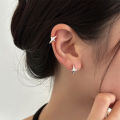 Foxanry Star Geometric Hoop Earrings For Women Couples Minimalist New Fashion Hip Hop Classic Personality Birthday Jewelry Gifts.