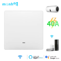 Manhot WiFi Smart Water Heater Button Switch 40A 8800W EU Standard Smart Life APP Voice Control Work with Tuya Alexa  Home. 