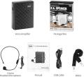 Voice Amplifier for Teachers with Wired Microphone Headset and Waistband, Portable Rechargeable Speaker Megaphone for Classrooms, Speeches, Tour Guide, Meeting, Coaches, Outdoors Indoors. 