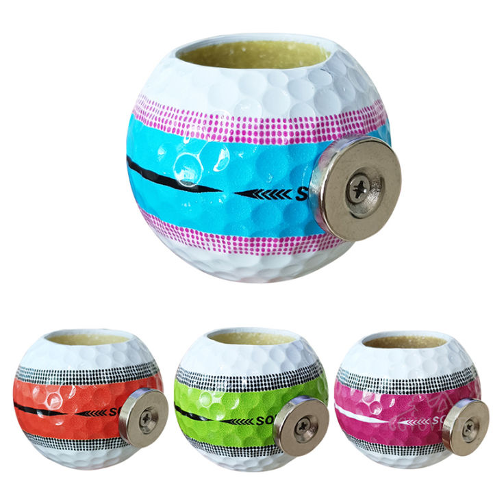 Golf Ball Appearance Cigar Holder with Magnet Durable Cigar Clip Cigar for Golfer Can Be Adsorbed On The Cart Or Railing