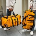 Large-capacity travel backpack, wet and dry separation sports gym bag, independent shoe storage compartment. 
