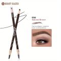 2024 BEAUTY GLAZED Eyebrow Pencil With Brushes Waterproof Brow Pencil 4 Colors Long-lasting Formula Double head Eyebrow Pencil. 