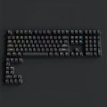 134+ Keys Gradient Gray RGB Backlit PBT Keycaps Custom Double Shot Keycaps for Cherry Gateron MX Switches Mechanical Keyboards. 