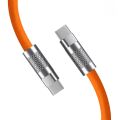 120W 6A Super Snelle Lading Pd Type C Vloeibare Siliconen Kabel ชาร์จเร็ว1M 2M Usb Kabel Usb C สายชาร์จแบตเตอรี่ Groothandel. 
