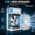 Portable Air Conditioner Fan,900ML Personal Air Conditioner with Ice Tray,5in1 Timming Evaporative Air Cooler,Cooling Fan with 7 Colors Light, 5 Sprays,3 Speeds,Ac Fan for Small Room,Office,Car,Camp. 