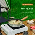 MOUNTAINHIKER Outdoor Camping Fry Pan Non-stick Frying Pan Breakfast Pancake Pot  Stainless Steel Cooking Food Induction Cooker. 