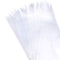 25/50pcs Plastic Cone Bags with Twist Ties for Popcorn Treat Candy Goodie Gifts and Party Favors Packaging. 
