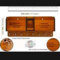 Wooden wall keychain holder with mobile stand wall mounted storage box wood mobile phone holder wood keychain holder wooden mobile stand. 