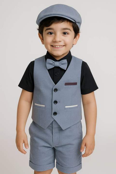 baby%20boys%205pcs%20half%20party%20dress%20set%20(%20half%20shirt%20,%20half%20pant%20,%20vest/koti,%20bow%20tie%20and%20cap)%20-%20Image%203