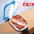 2Pieces Premium Tempered Glass for Huawei Watch Fit 4 Pro Easy to Install Anti Scratch Screen Protector for Huawei Watch Fit4Pro.