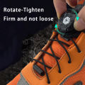 Fashion Swivel Buckle Laces Automatic Shoelace Without ties Kids Adult Sneakers No Tie Shoe laces Shoe accessories 1Pair/2Pair. 