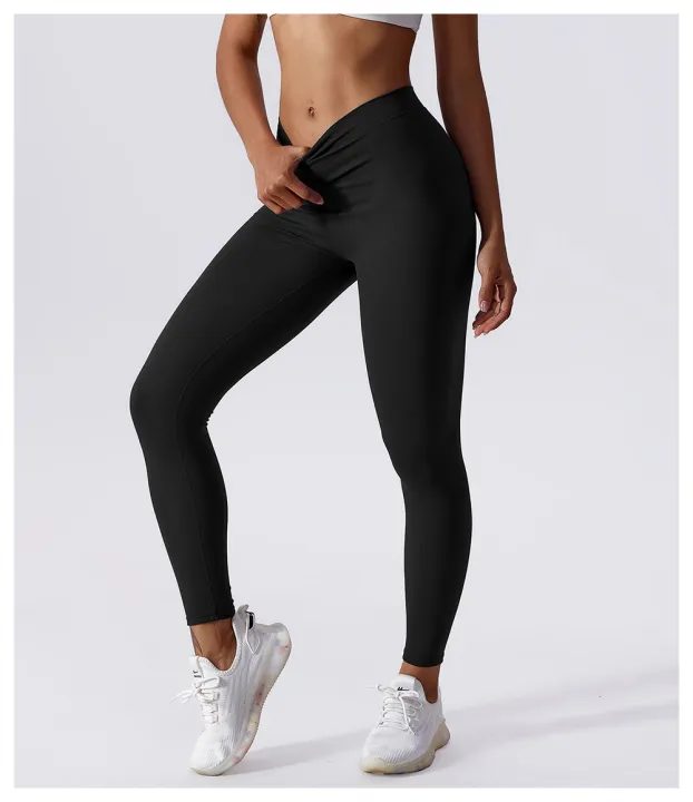 Yoga%20Pants%20Back%20V-Waist%20Fitness%20Hip%20Lift%20Honey%20Peach%20Hip%20Sports%20Tights%20No%20Awkwardness%20Thread%20Warp%20Hip%20Long%20Pants%20-%20Image%205