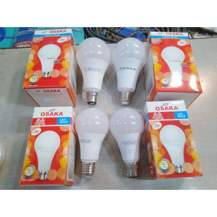 Osaka 12.1 Watt LED Blub pack 6