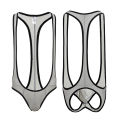 Mesh Sexy Lingerie Bodysuit Mens Backless One Piece Jockstrap Wrestling Singlet Bondage Mankini Body Suit Briefs. 