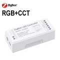 Zigbee Smart LED Controller works with RGBW CCT Single color RGBCCT RGB LED Strip COB /5050 /2835  DC12V 24V 5V with Tuya APP. 