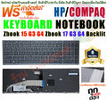 Keyboard for HP ZBook 15 G3 G4 ZBook 17 G3 G4 backlit pointer US 848311-001 pk131c31a00. 