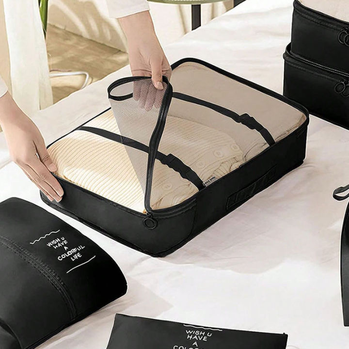 9Pcs%20Travel%20Organizer%20Bags%20Suitcase%20Packing%20Cubes%20Portable%20Fold%20Wardrobe%20Luggage%20Clothes%20Makeup%20Digital%20Shoe%20Storage%20Bags%20-%20Image%207