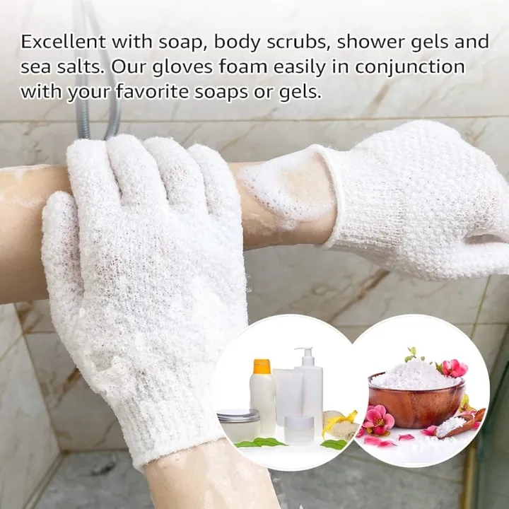 2pic%20Bath%20gloves%20for%20peeling%20Exfolianting%20and%20shower%20scrub%20gloves%20-%20Image%206