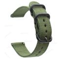 Nylon Watch Band Waterproof Ballistic Nylon One- Military Watch Straps for Men & Women Choice of Color & Width 18mm, 20mm, 22mm. 
