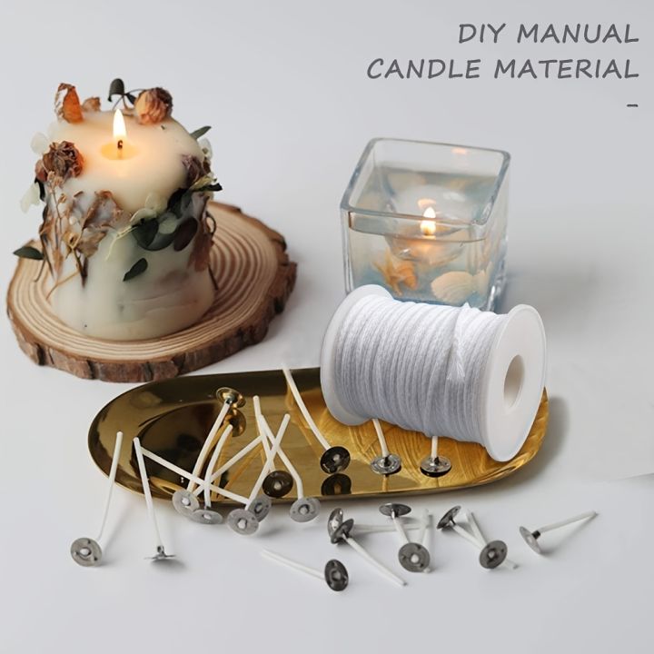 1%20Roll%20Candle%20Cotton%20Wicks%20+100pcs%20Metal%20Candle%20Wick%20Sustainer%20Tabs%20For%20Handmade%20Candle%20DIY%20Craft%20Making%20Kit%20Set%20Accessories%20-%20Image%203