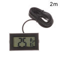 Micro LCD Digital Thermometer Electronic Digital Display Car Temperature Tester Detector Monitor Embedded Temperature Sensor. 