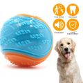 Dog Squeaky Balls Toy Dog Soft TPR Chew Toy Dog Pet Teeth Cleaning Bite Resistance Puppy Training Sound Toy Pet Supplies. 