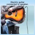 6.35mm Instrument Cable 6.35mm Mono Jack 1/4" TS Cable Unbalanced Guitar Patch Cords/Instrument Cable Male to Male. 