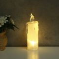 Rotating Color Changing  LED Romantic Crystal Candle Light LED Candle Lights Creative Romantic Crystal Candles Lamp for Home Room. 