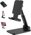 Adjustable Cell Phone Stand – Foldable Universal Mobile & Tablet Holder for Desk, Height & Angle Adjustable Desktop Stand for Video Calls, Watching & Work – Portable Phone Stand – No Color Choice. 