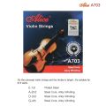 Alice A703 Violin Strings Plated Steel Alloy Winding With 4 pieces Strings Set E/A/D/G Practice Using Violin Strings Full Size. 