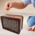 1000/3000/5000/10000 Euro Money Box Wooden Money Box Reusable with Savings Target and Number Box Home Decoration.