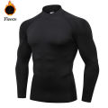 Winter Man Compression Shirt Cycling Clothing Warmth Shirt Warm Bottoming Shirt Men Compression T-Shirt Gym Sportswear. 