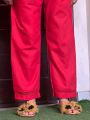 Classic Red Trouser For Women. 