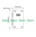 Nano waterproof block, junction box, 2x4 white box, 4 boxes, 75x125x49mm Waterproof junction box. 