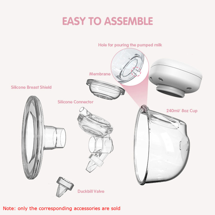 YOUHA%20Electric%20Breast%20Pump%20Replacement%20Accessory%202%20Pcs%20Connector%20Soft%20Food-Grade%20Silicone%20for%20THE%20INS%20Wearable%20Breast%20Pump%20-%20Image%202
