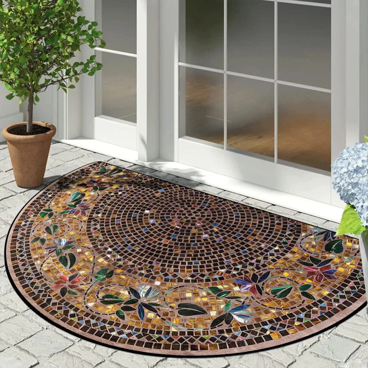 VIKAMA%20Summer%20American-style%20Retro%20Anti-slip%20Entrance%20Door%20Mat,%20Wear-resistant%20Entrance%20Hall%20Absorbent%20Carpet,%20Home%20Decoration%20-%20Image%203