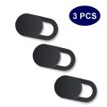 3pcs Black Plastic Webcam Cover Anti-hacker Shutter Privacy Protection Slide Shutter Shield for Smartphone Laptop Desktop Camera. 