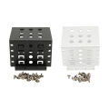 2.5in HDD Mounting Rack Aluminium Alloy Hollow Design High Hardness 2.5in Hard Drive Cage for 2.5in IDE HDD SSD Mounting Rack. 
