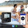 GRANDnavi Marine Radio Boat Stereo Bluetooth FM AM Digital Media Audio Player Waterproof For Yacht ATV UTV Golf Cart Motorcycle. 