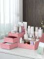 Cosmetic Organizer Box Drawers Storage Plastic Stationary Box Make Up Organiser. 
