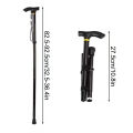 Adjustable Telescopic Portable Folding Aluminum Alloy Walking Stick Hiking Stick Non-Slip Elderly Walking Crutches. 