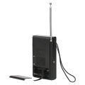 Portable mini AM / FM radio dual band stereo pocket radio suitable for hiking camping  with headphone jack. 