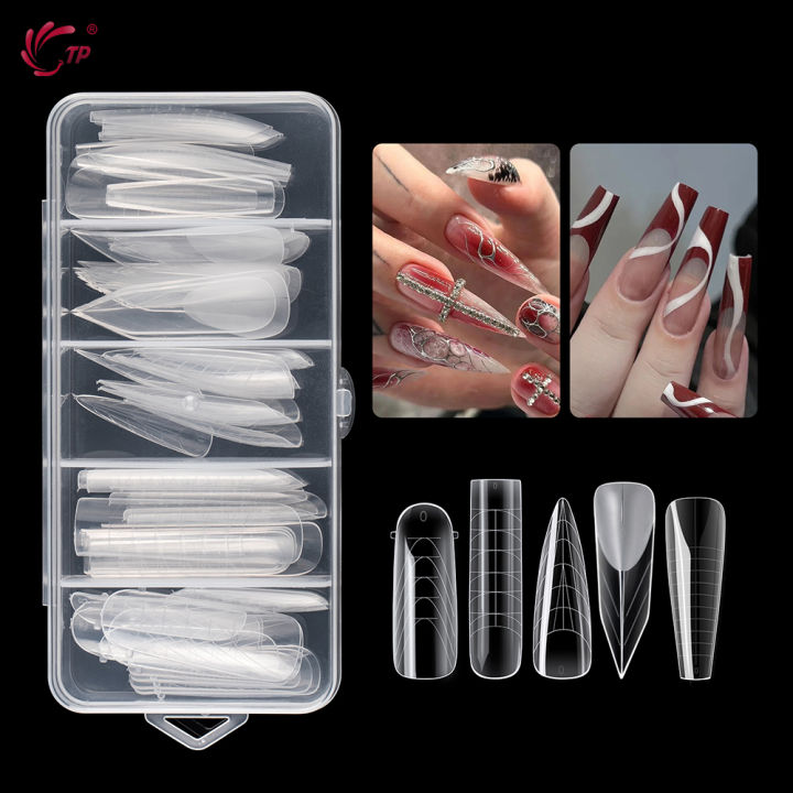 TP%20New%2060pcs/75pcs%20Dual%20Nail%20Forms%20Quick%20Building%20Gel%20Mold%20Full%20Cover%20Acrylic%20False%20Nail%20Tips%20Top%20Forms%20Extension%20Manicure%20Tools%20-%20Image%207